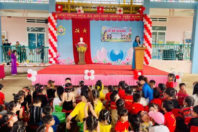Buổi lễ tổng kết năm học 2025-2026 của trường mầm non Hoa